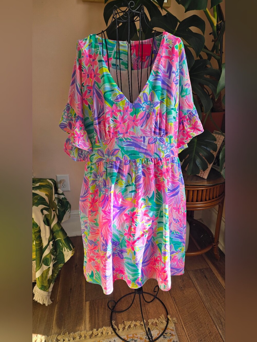 Lilly Pulitzer Blaire Dress "It Was All A Dream" Size 16 EUC